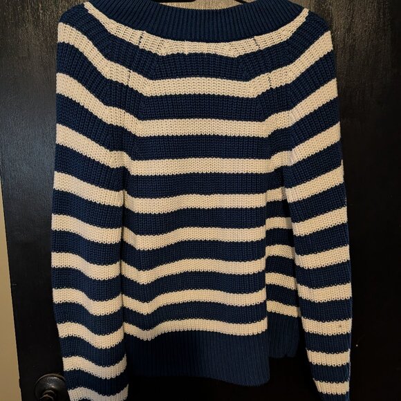 Blue and White stripped sweater - Picture 2 of 2
